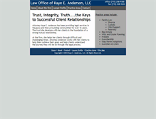 Tablet Screenshot of keandersonlaw.com